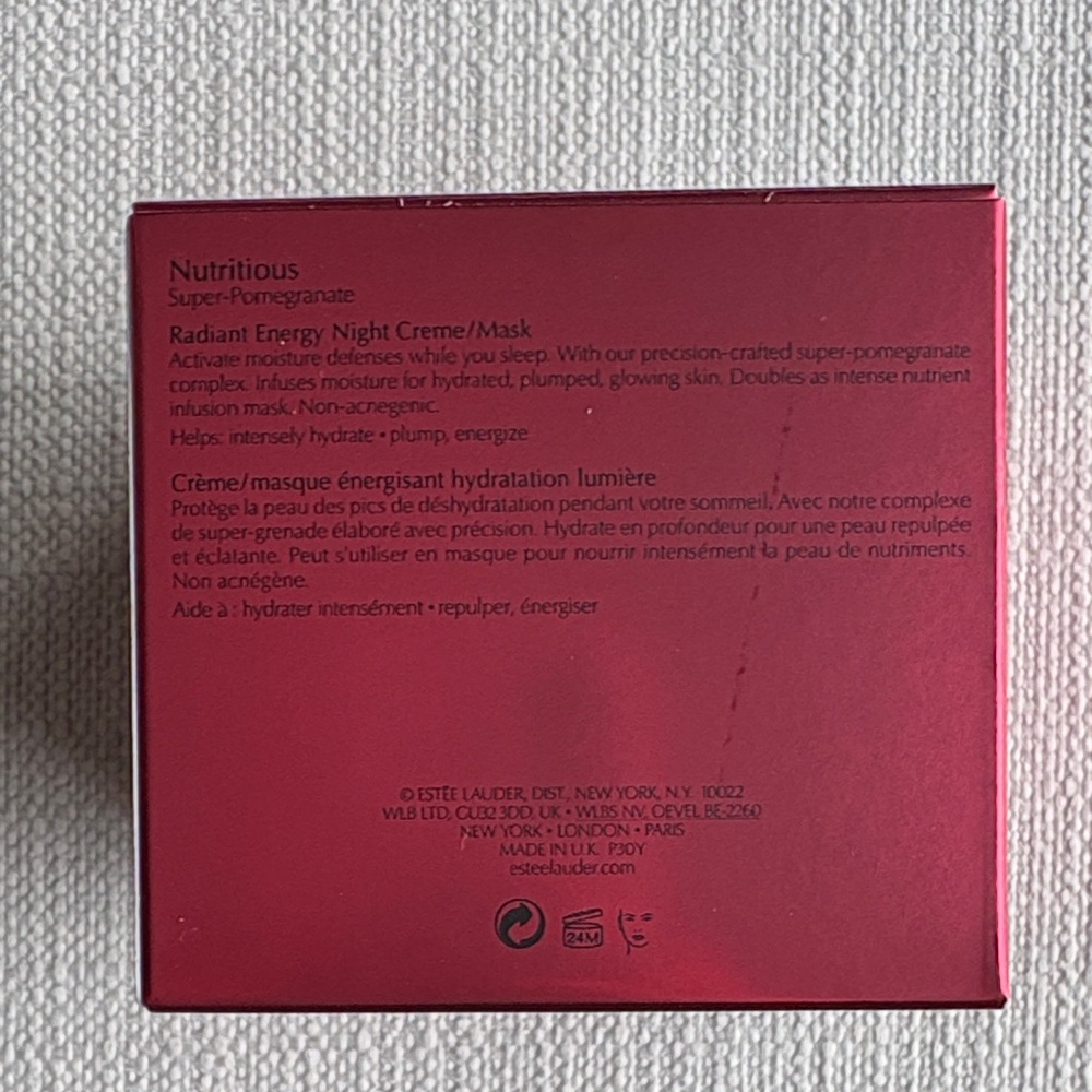 Estee Lauder Nutritious Super-Pomegranate radiant energy Night Creme/mask - Picture 11 of 15